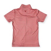 Callaway キャロウェイ チェック柄 ハイネック 半袖 ドライ ポロシャツ サイズ M /レディース/ピンク系