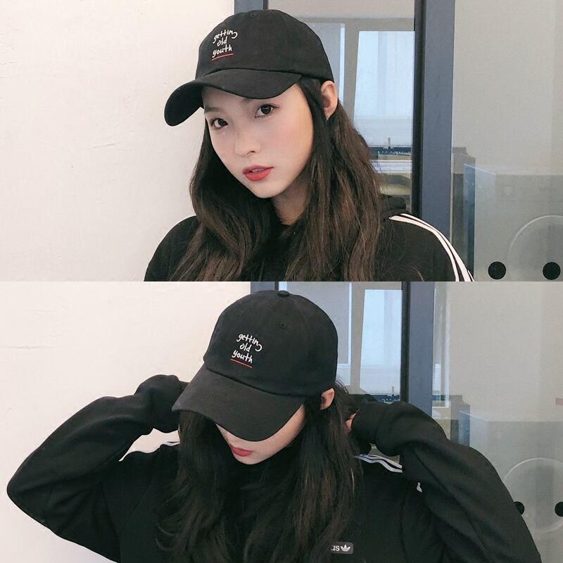 香港スタイルのレトロな野生の野球帽の女性のストリートヒップスターカジュアルレター学生春と夏の日よけキャップ帽子男性 ブラック・アイド・ピーズ91139587849
