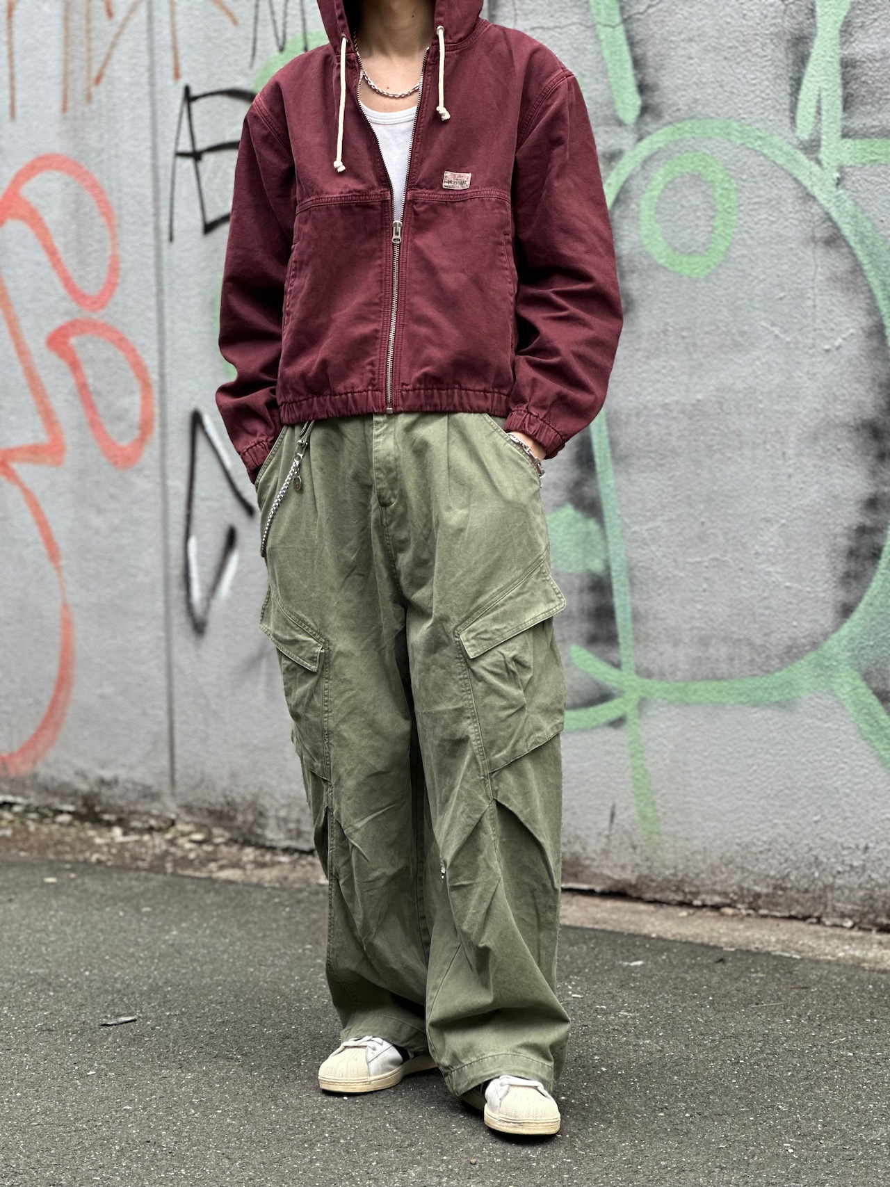 Drape Cargo Pants