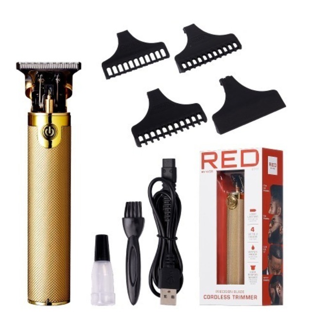 【USB充電】RED BEAUTY　精密ブレード搭載 コードレストリマー　ゴールド