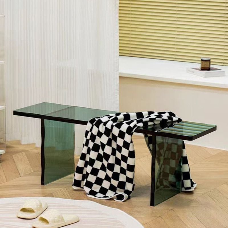アクリルベンチ スツール サイドテーブル コンソールテーブル 机 椅子 クリア 透明 グリーン 緑 おしゃれ シンプル かわいい 韓国インテリア モダン