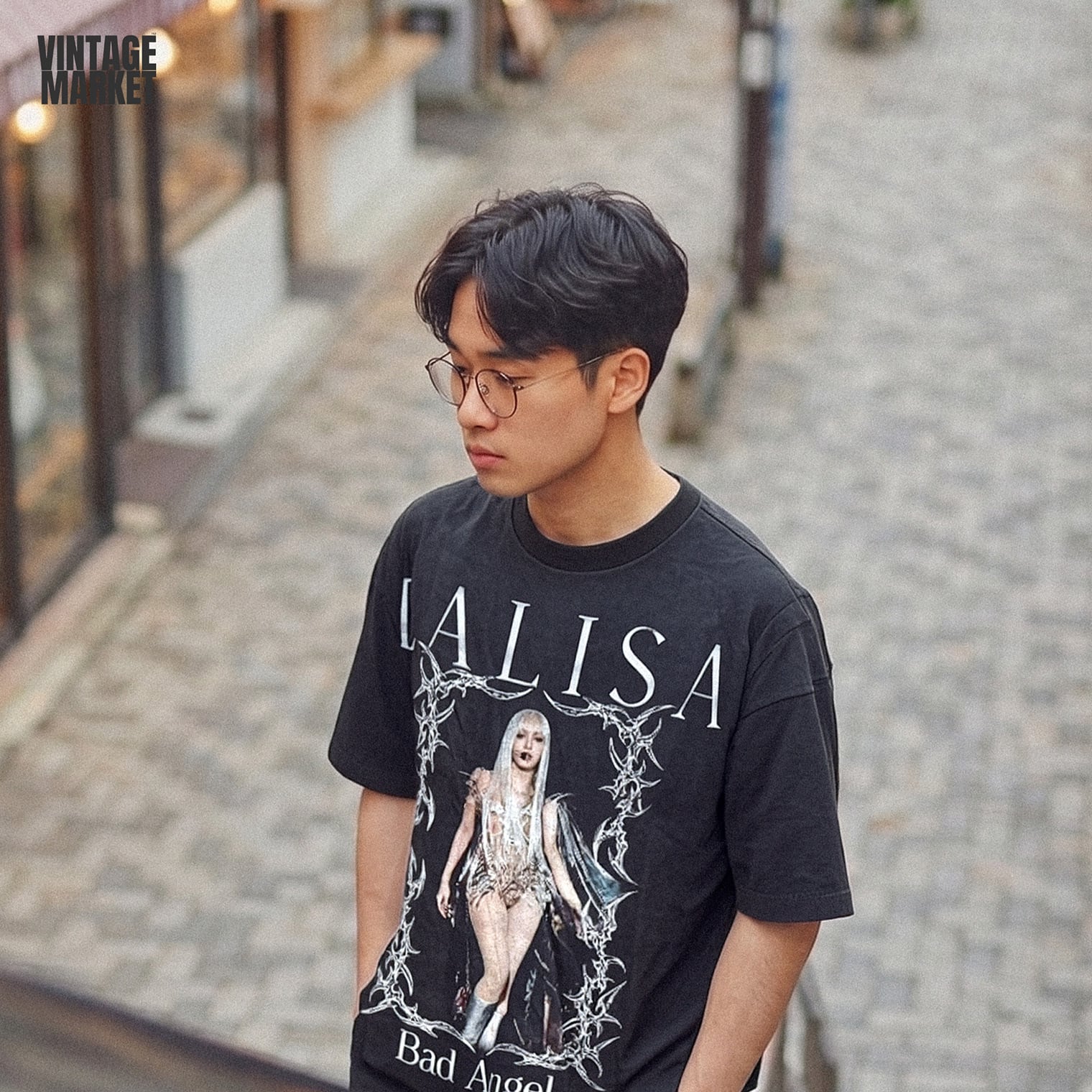 Black Pink LISA 02 Tシャツ | Vintage Market