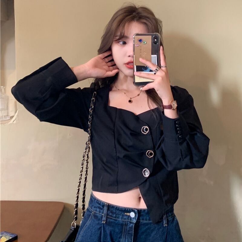 シャツ スプリングショート ロング 春物 1号婦人66310379834