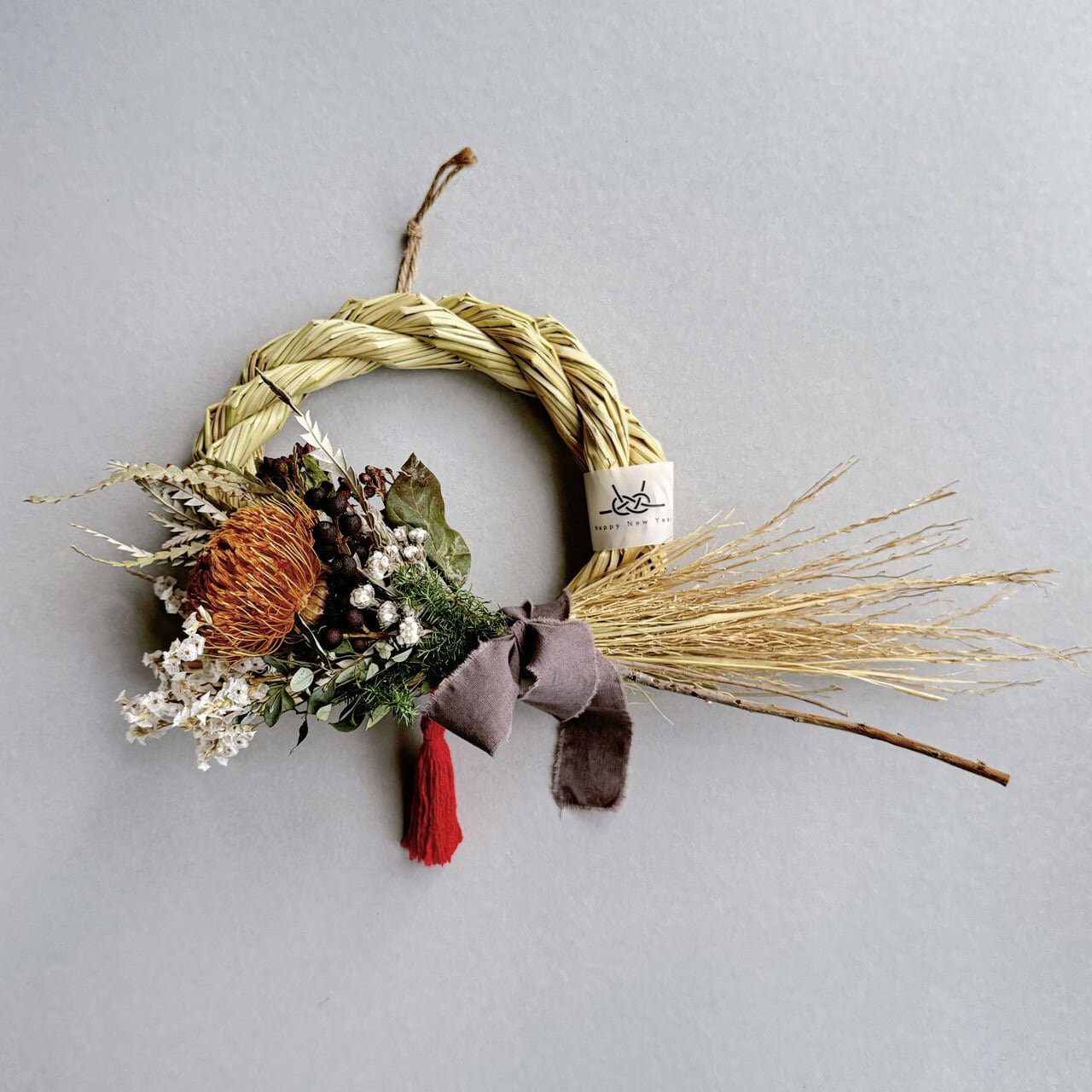 しめ縄 | ドライフラワースワッグと布雑貨 | greenstitch