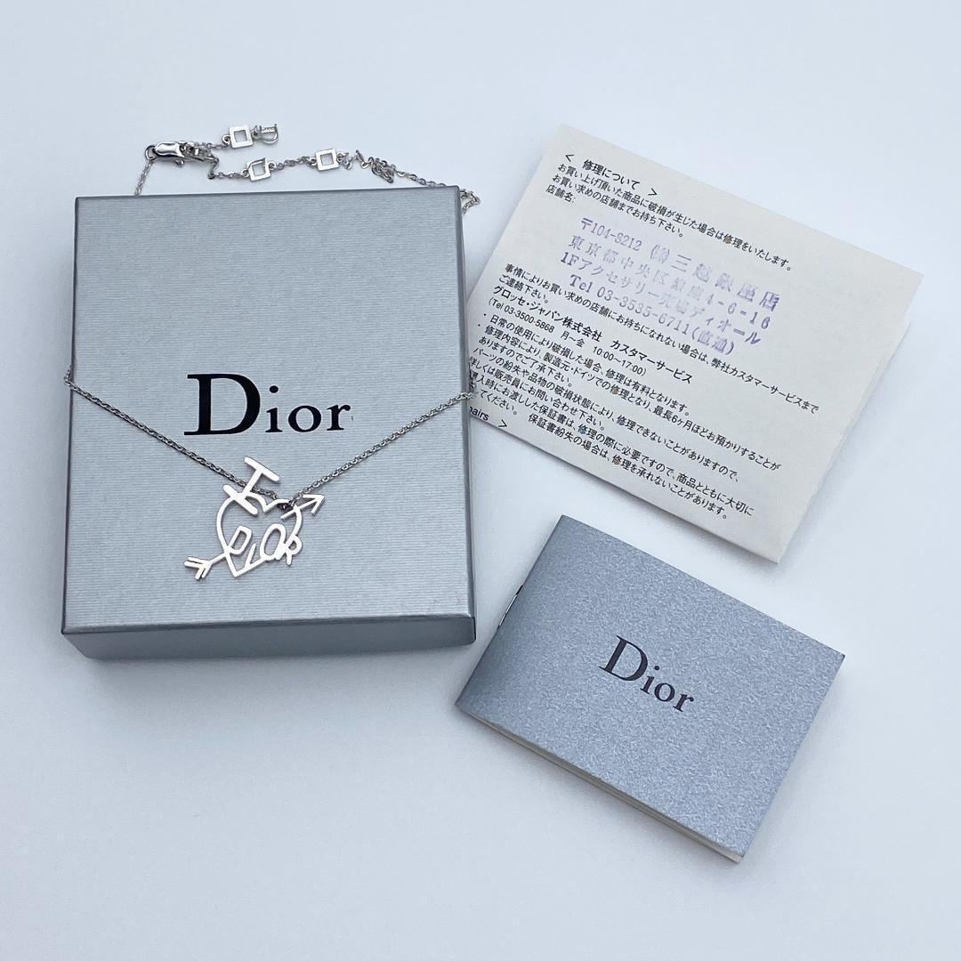 【激レア】クリスチャンディオール　レディース　ペンダント ネックレス　I　LOVE　DIOR　ディオール　christian　dior