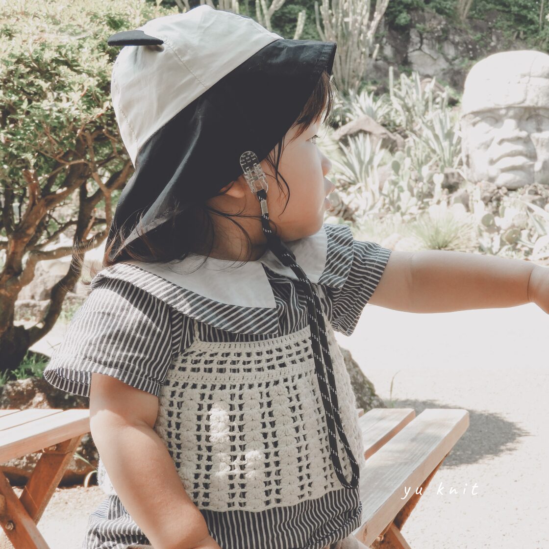 模様編み ビスチェ SS #002 | 手編み の ベビー服 | Pay ID