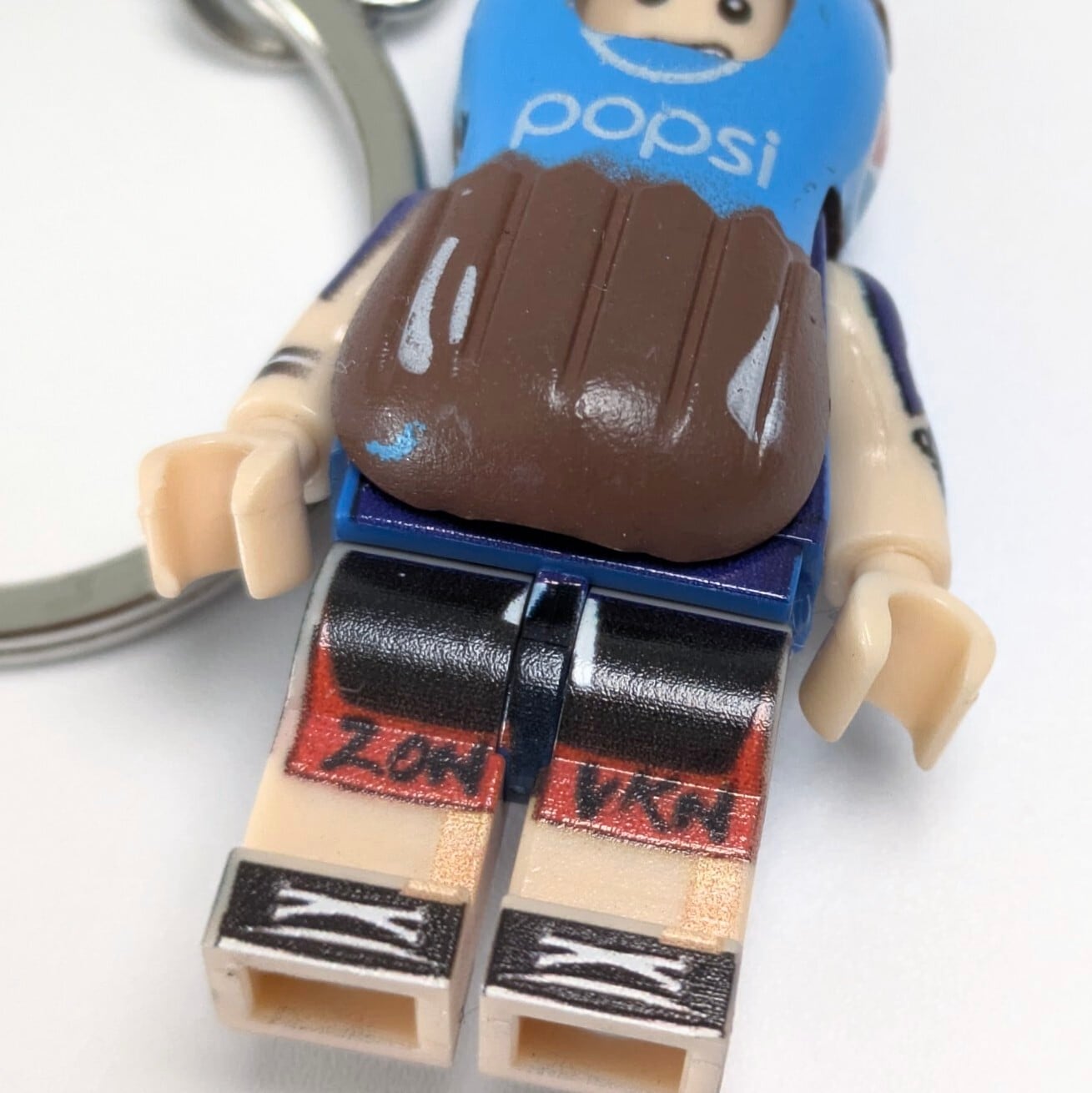 ★ブロックフィギュアキーホルダー★【 popsiくん!】pepsi / ペプシ〚アメリカン雑貨 アメトイ〛