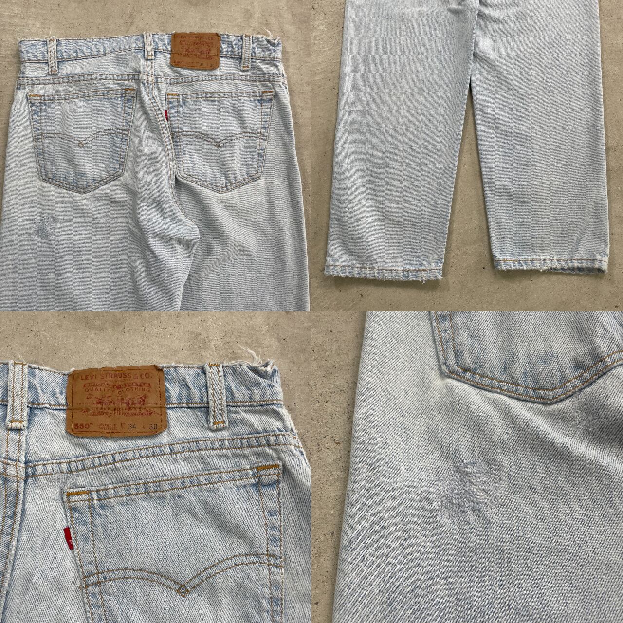 90年代 USA製 Levi's リーバイス 550 テーパード ワイドデニムパンツ