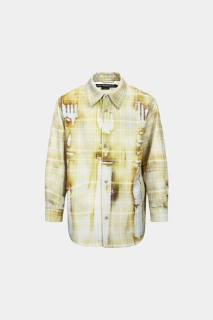 [ANDERSSON BELL] TROMPE L'OEIL PRINTED CHECK SHIRTS atb1340m(YELLOW) 正規品 韓国ブランド 韓国通販 韓国代行 韓国ファッション ANDERSSONBELL アンダーソンベル 日本 店舗