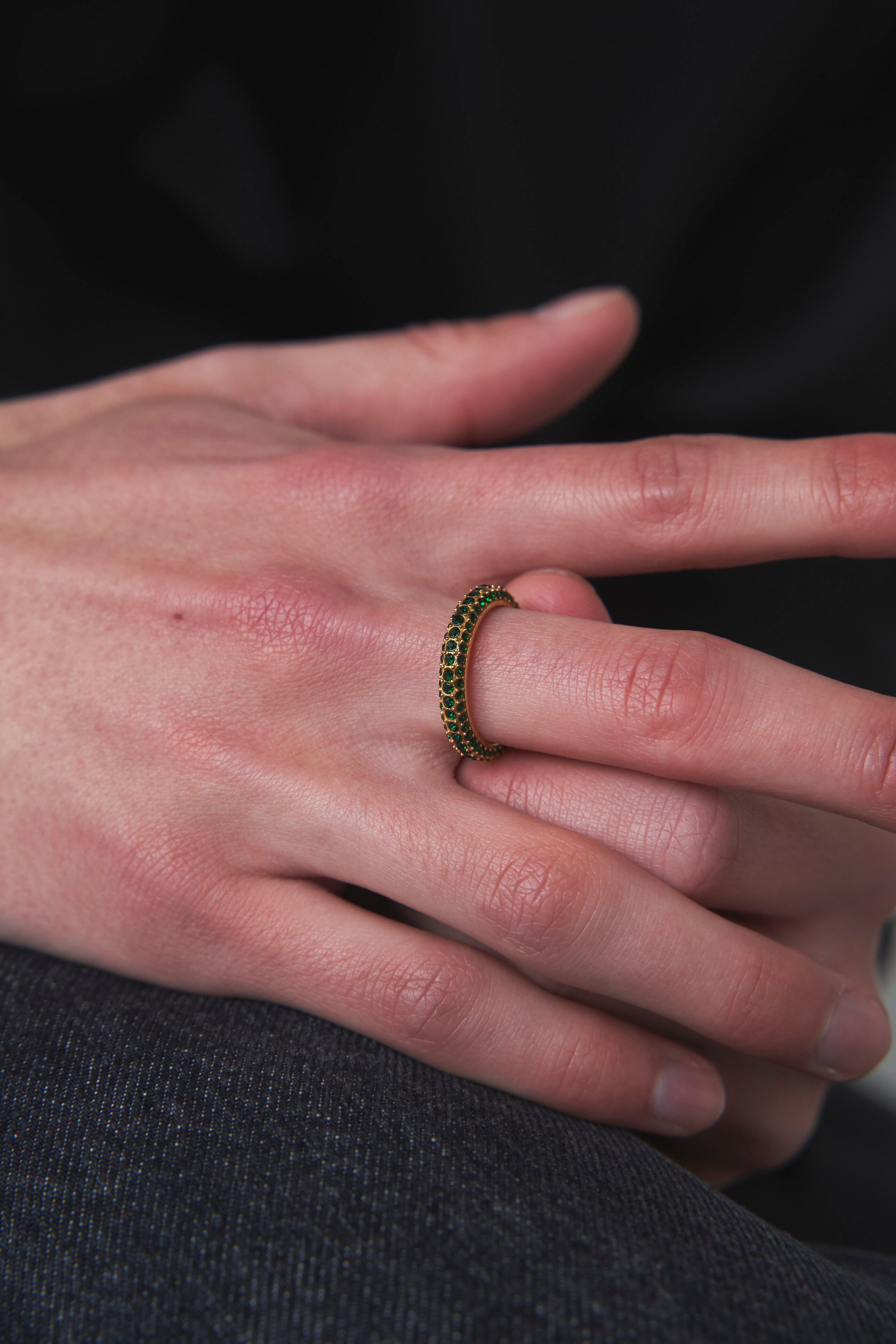 316L full zirconia ring［green］#r214 | namuel