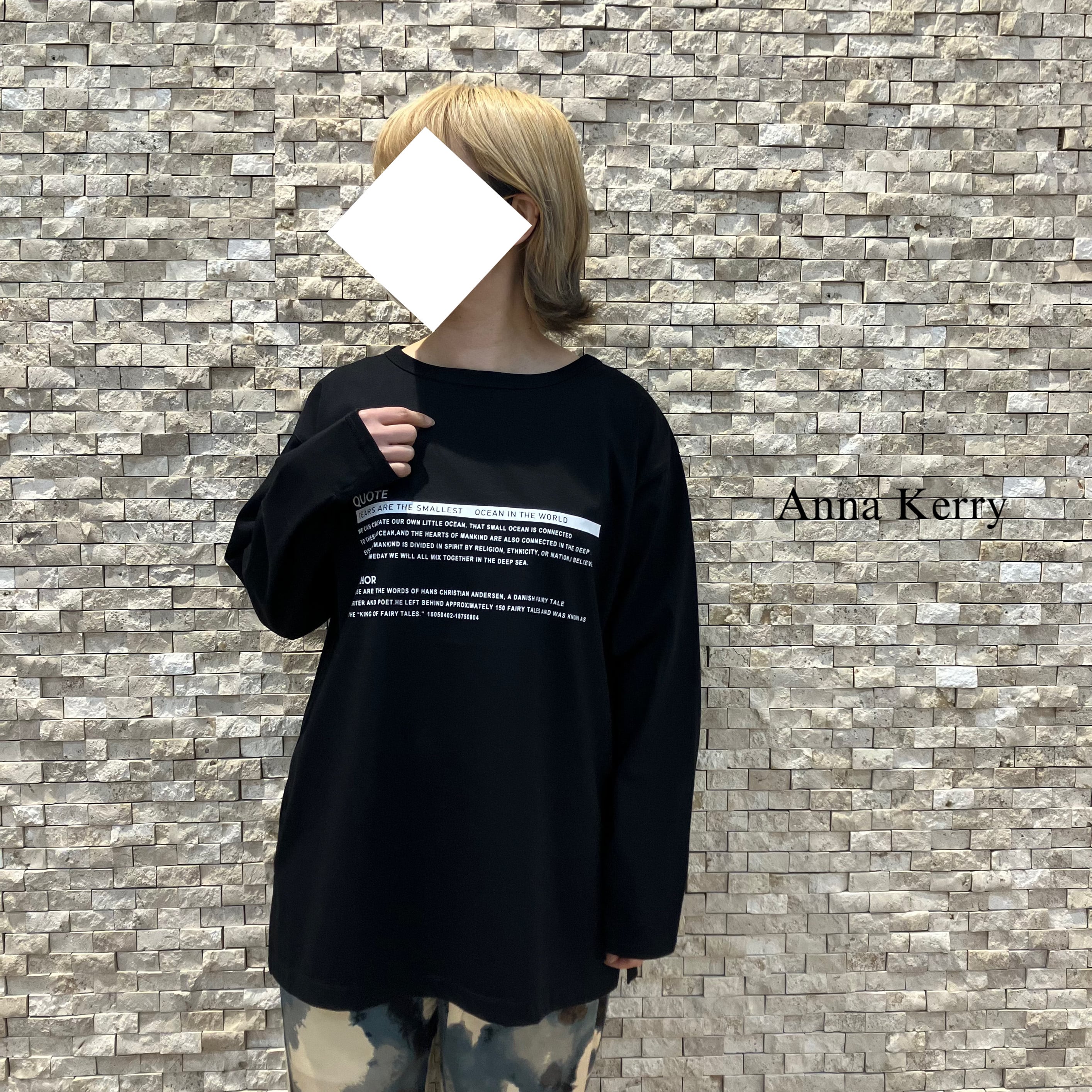 【AnnaKerry】″QUOTE″ロゴロンTee(85251924)