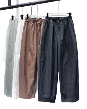 ウエストゴムギャザー入ワイドパンツ 4color A1055