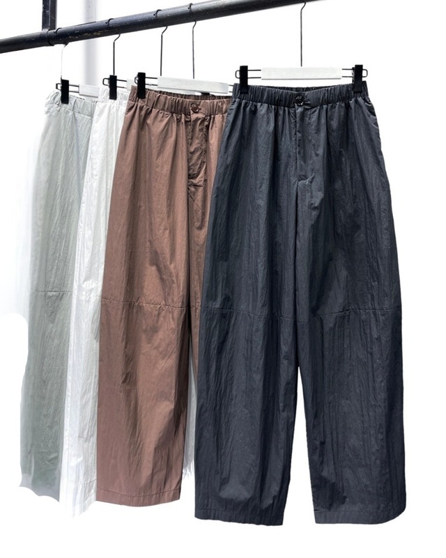 ウエストゴムギャザー入ワイドパンツ 4color A1055