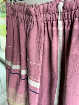 39) ポワンスカート ショート コットン　PK/WH　玉木新雌 tamaki niime