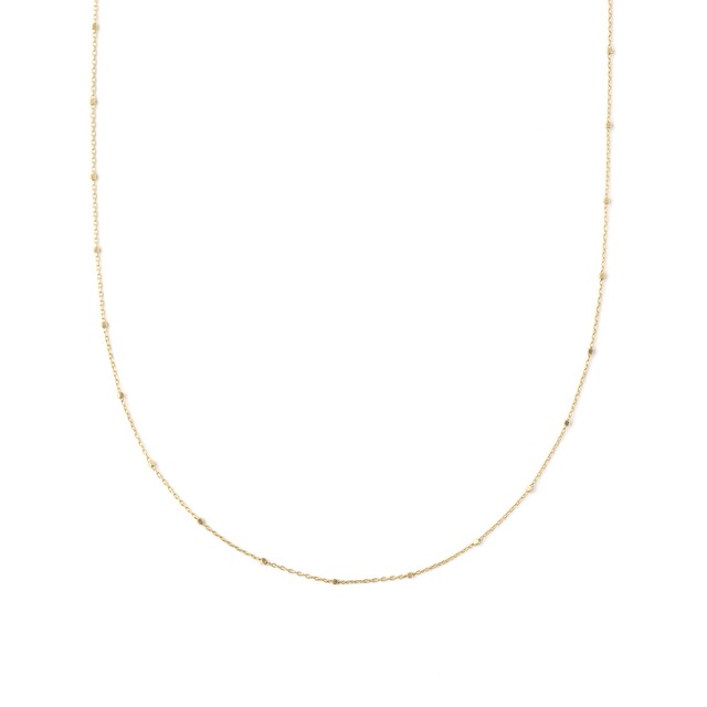 グリッター ネックレスチェーン40cm/K10YG