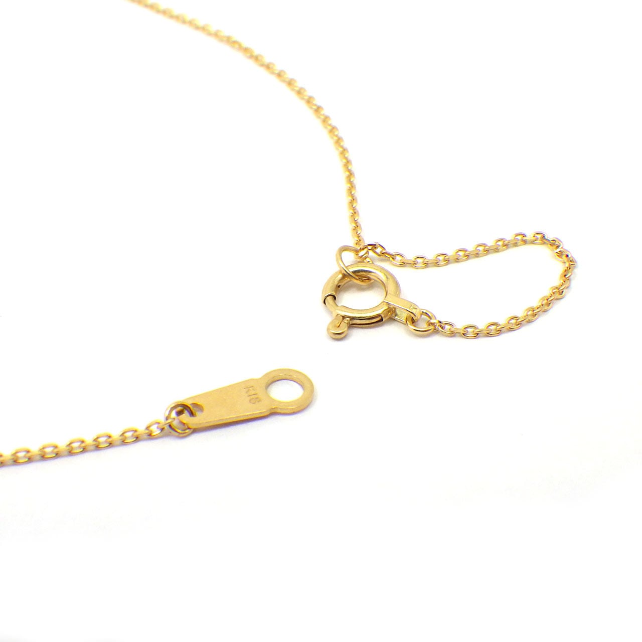 K18YG 南洋白蝶ケシ真珠 ペンダントネックレス《雲と雨粒》（KR71030