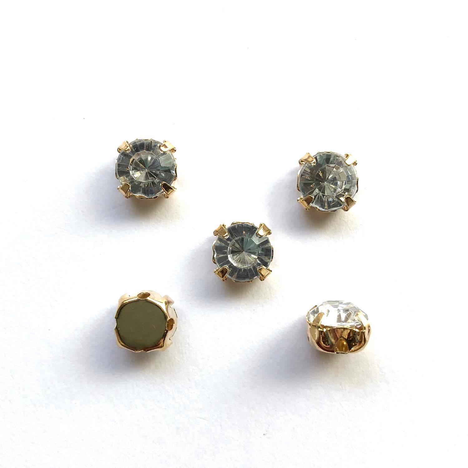 宝石風ラウンドビジューカボションS（9mm/クリア） | Dua-アクセサリー