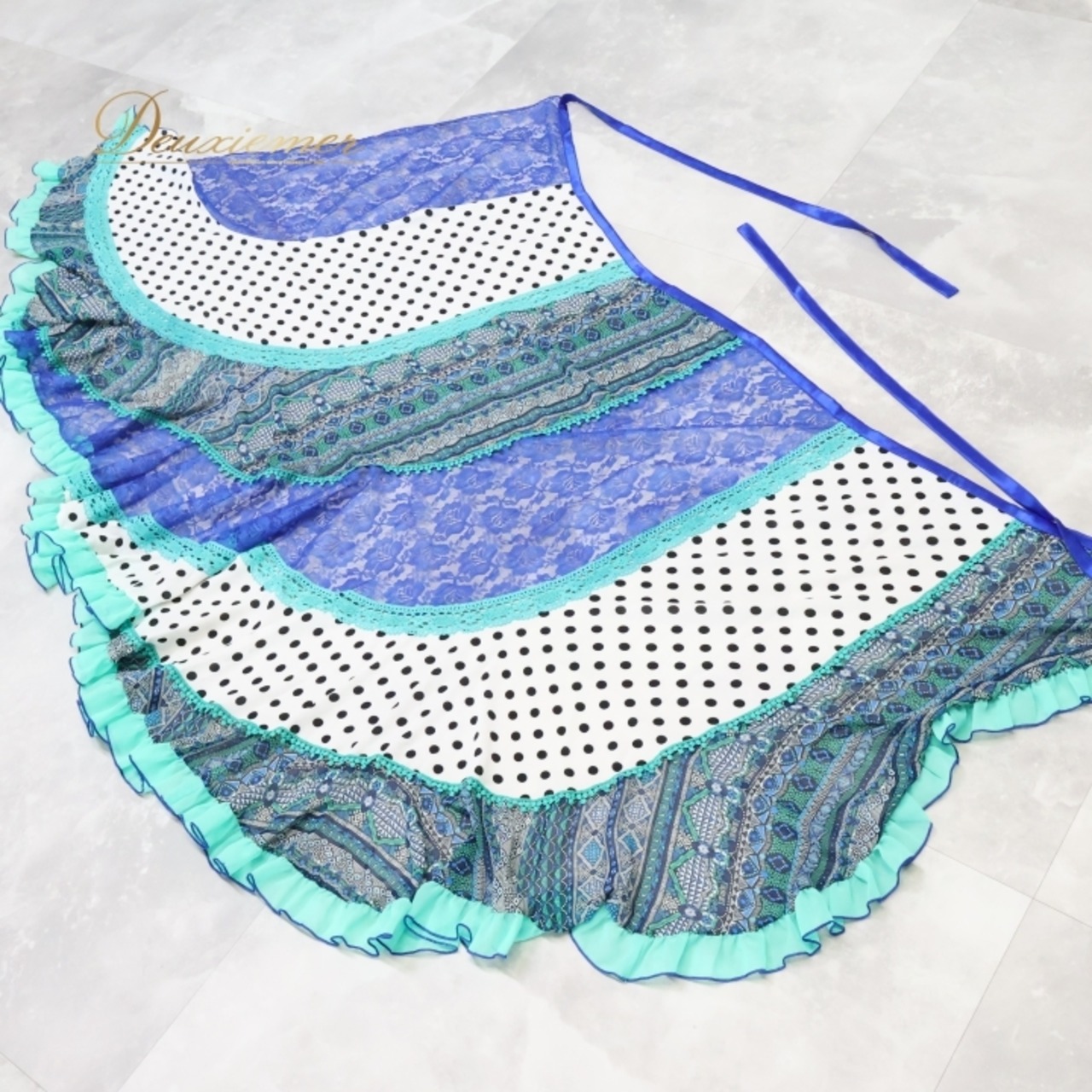 フラメンコ 衣装 ソニアジョーンズ SONIA JOHNES 巻きスカート ファルダ スカート レース 水玉 リボン 薄い 軽い ダンス パーティ 発表会 ブルー系 グリーン系 ホワイト系 フラメンコ スカート レディース 薄手 おしゃれ カラフル ダンス衣装 発表会衣装 イベント 踊り 軽量 フォーマル お洒落 フラメンコ用