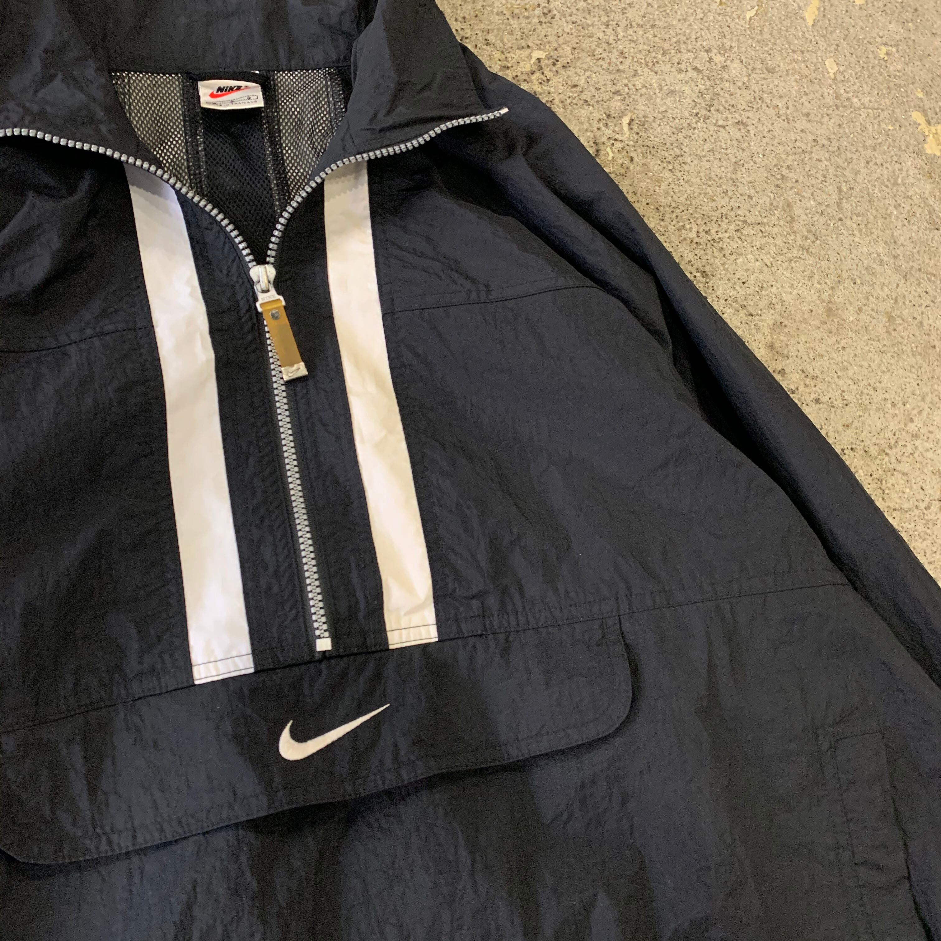90s NIKE half zip nylon anorak | What'z up