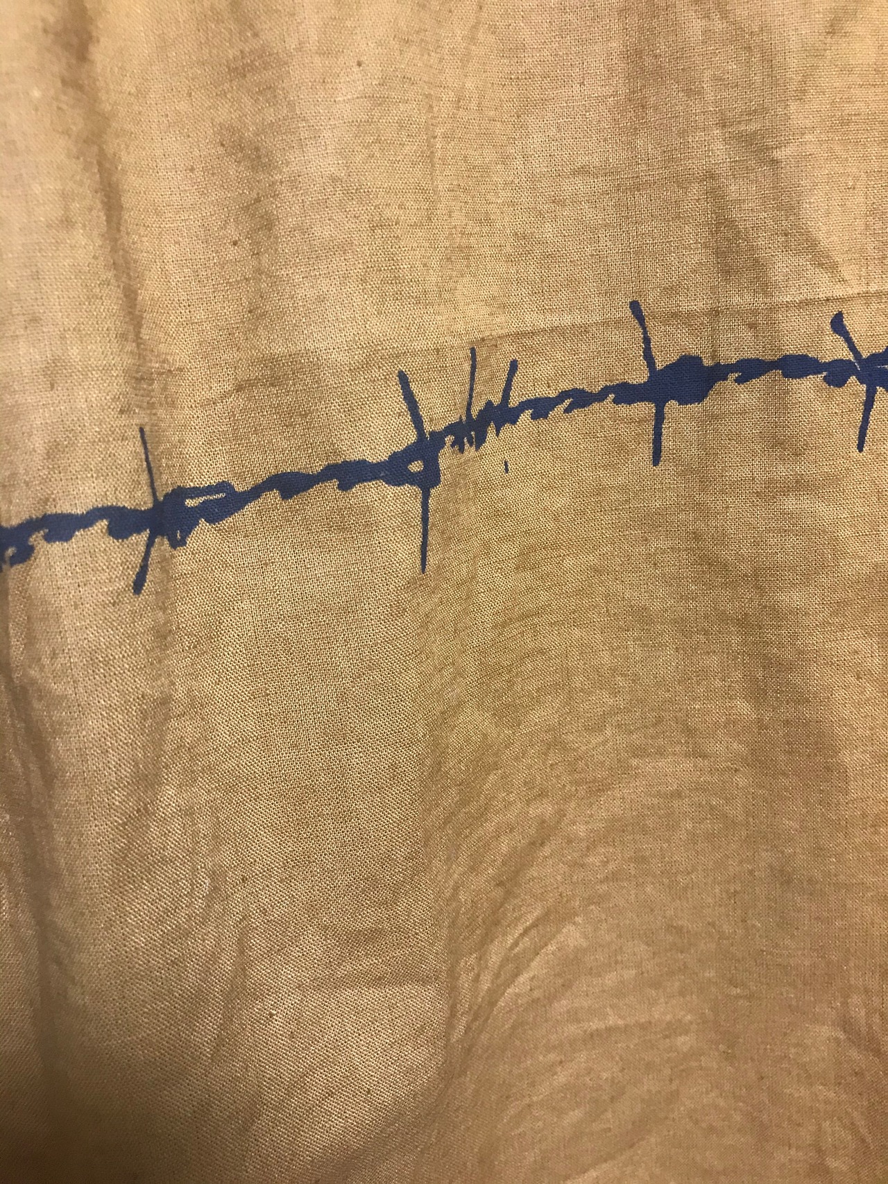 UNFINISHED麻切り替えシャツニコラテスラ