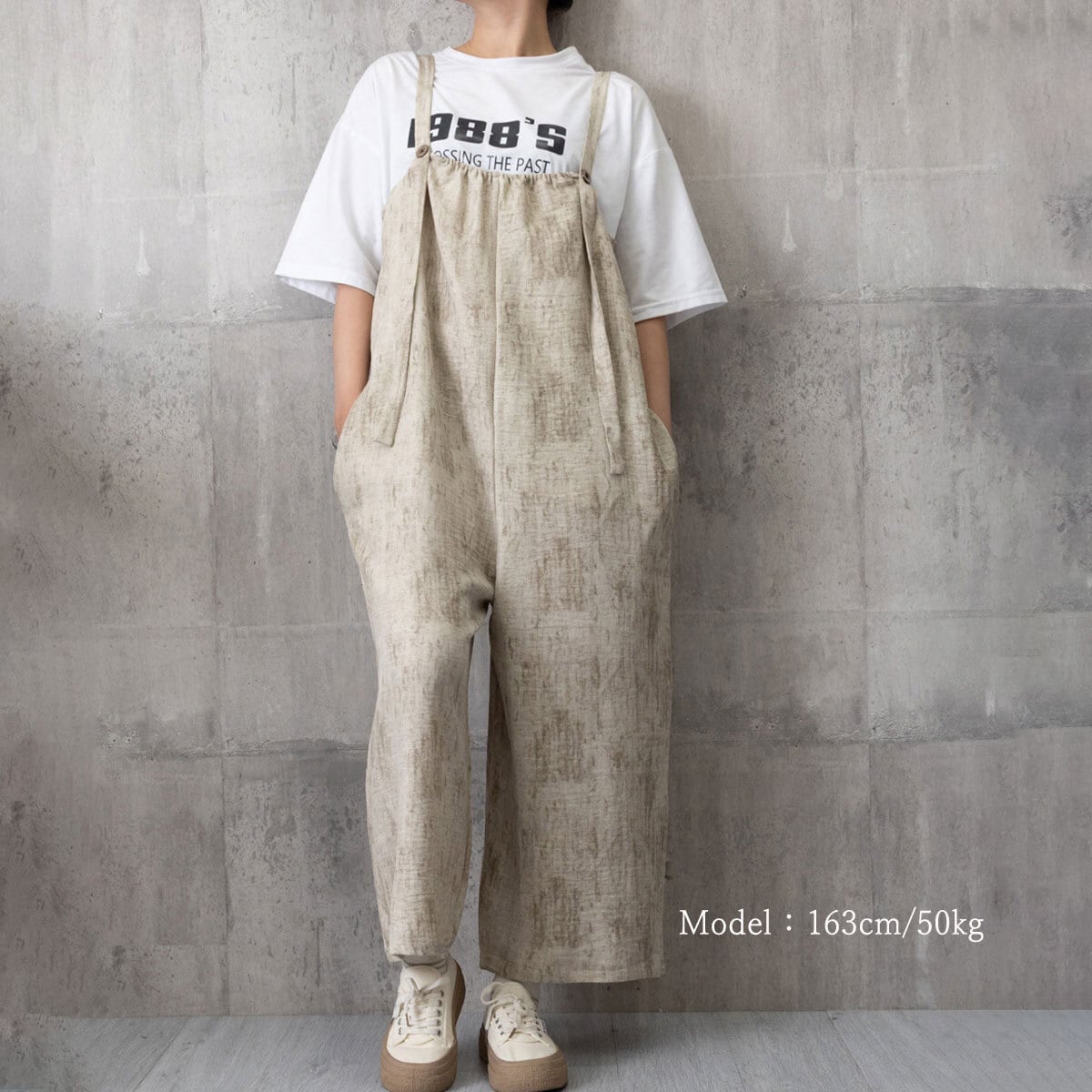 オールインワン サロペット ワイドパンツ レディース 韓国 春夏秋 おしゃれ 大人 かわいい カジュアル ゆったり 体型カバー ナチュラル リラックス 大人可愛い 大人女子