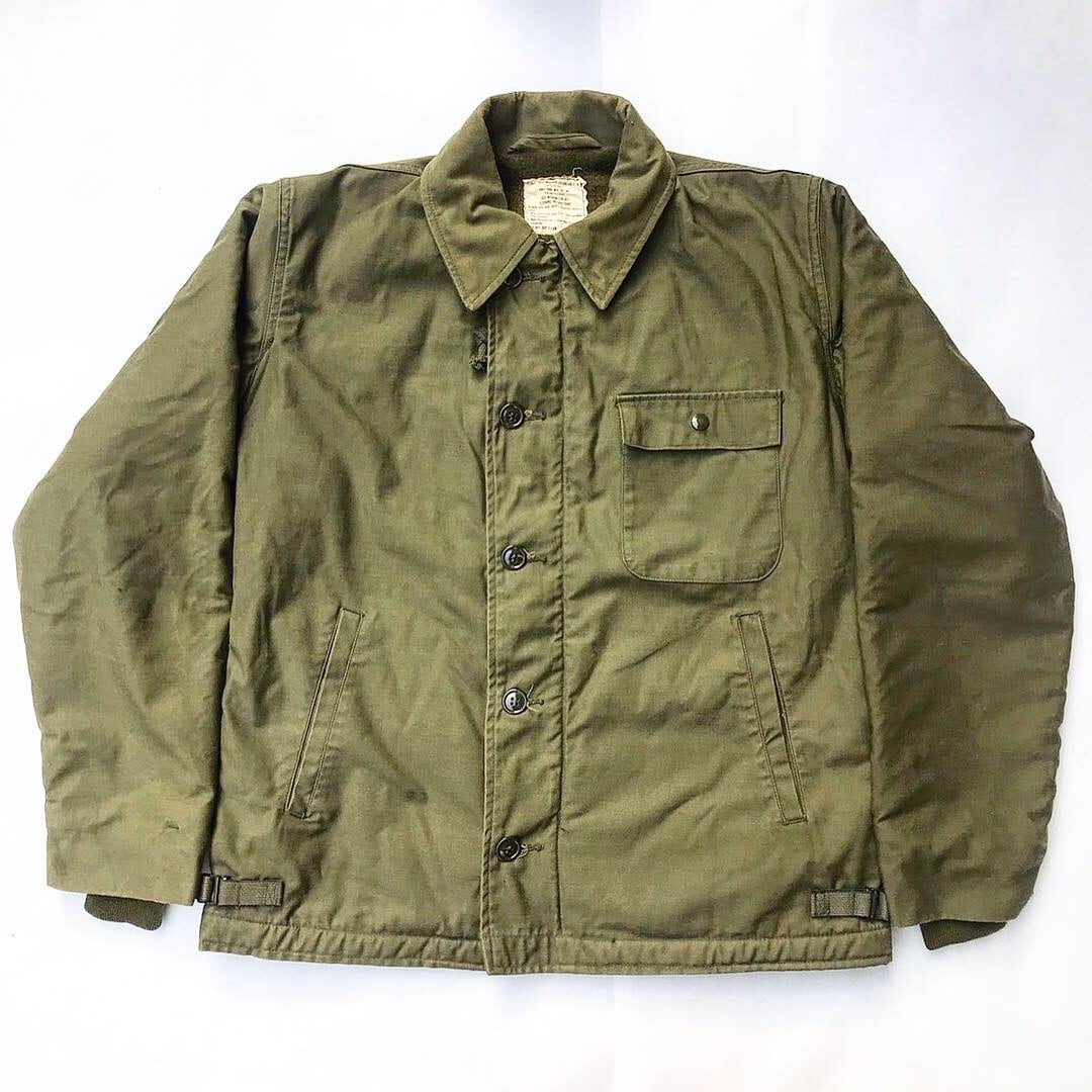 【70’s U.S.NAVY A-2 DECK JACKET】ステンシル デッキジャケット サイズM | 世田谷ビンテージ powered by  BASE