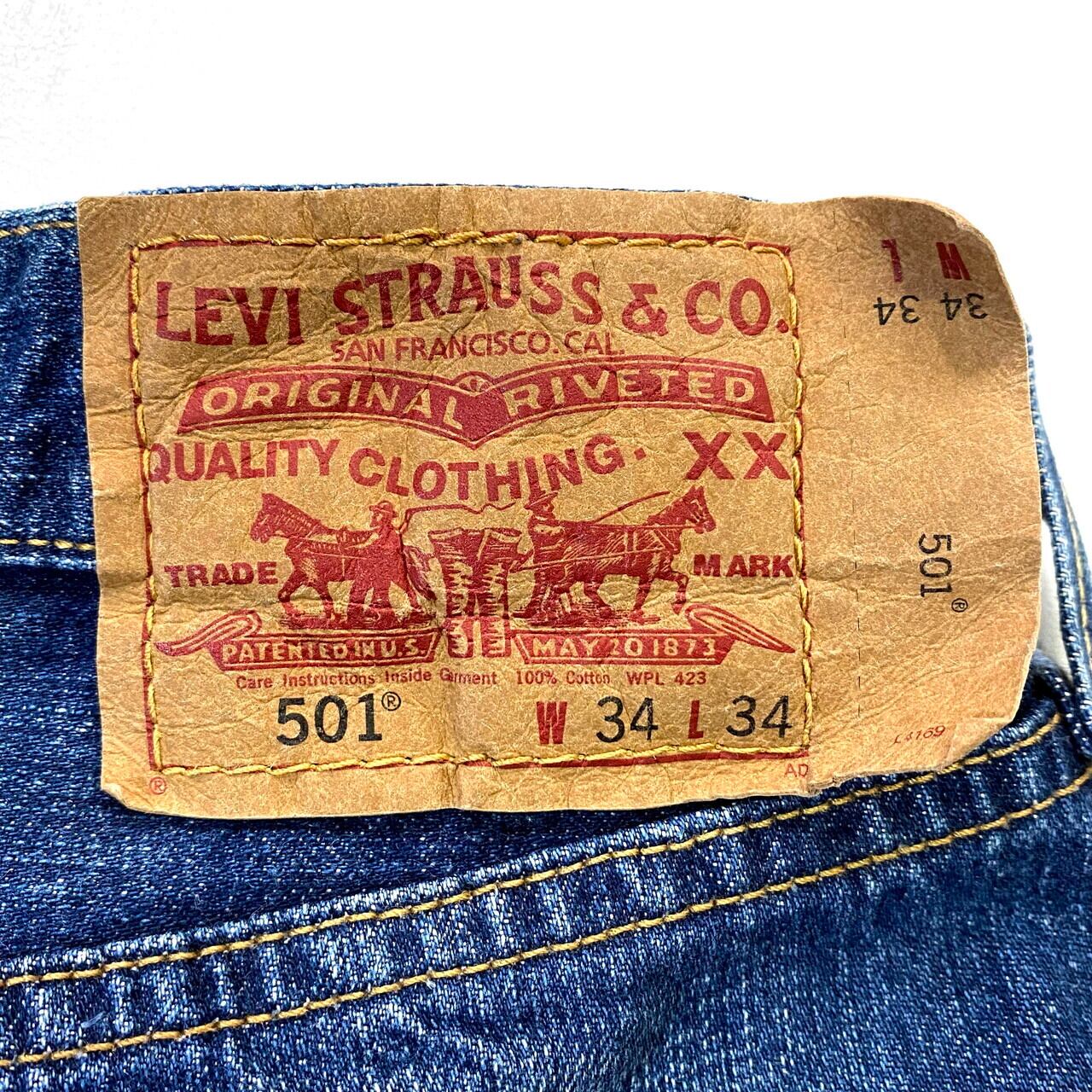 Levi's リーバイス 501 ストレート デニムパンツ ジーンズ メンズW34