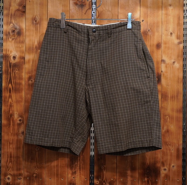 90s 初期 黒タグ 三つ星 RRL USA製 ショーツ W30 /チェック シンチバック ハーフパンツ