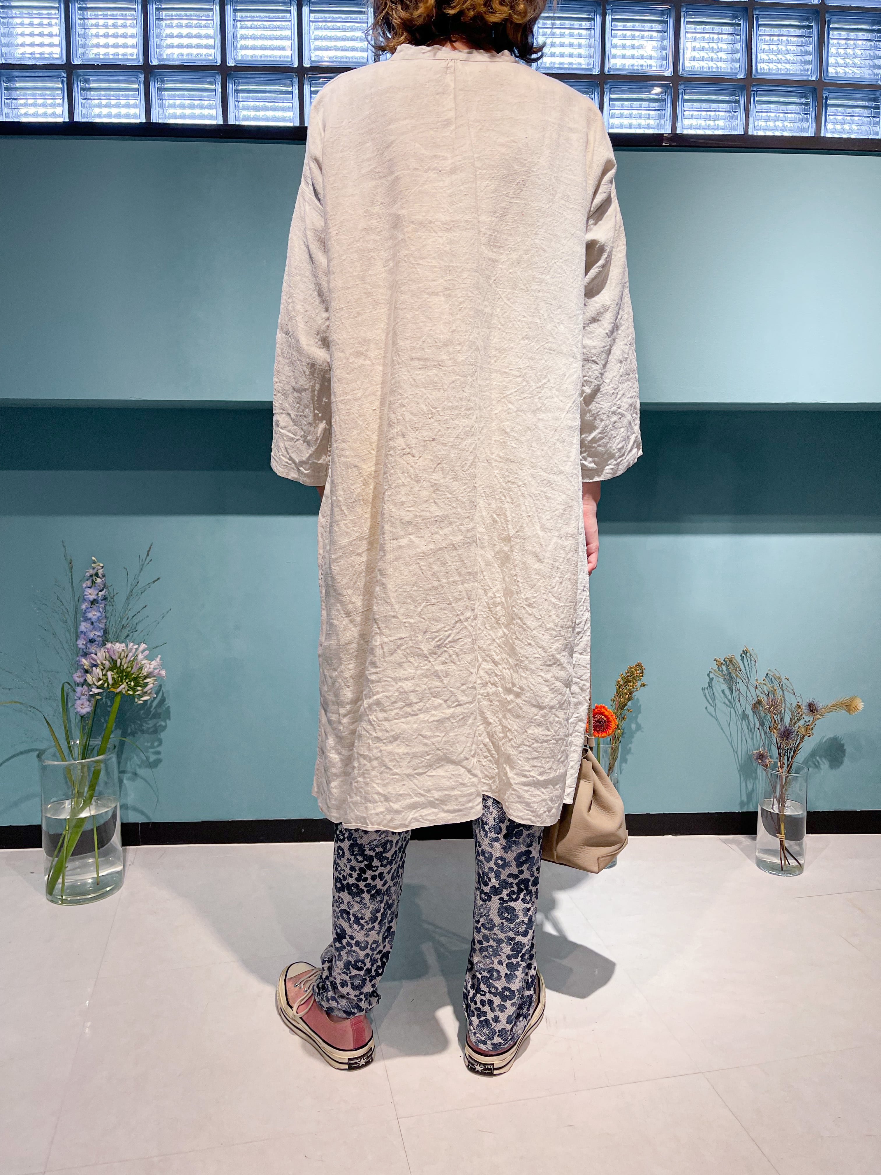 1900's VICTRIAN FRENCH ANTIQUE / LINEN SMOCK | Rendezboo Vintage