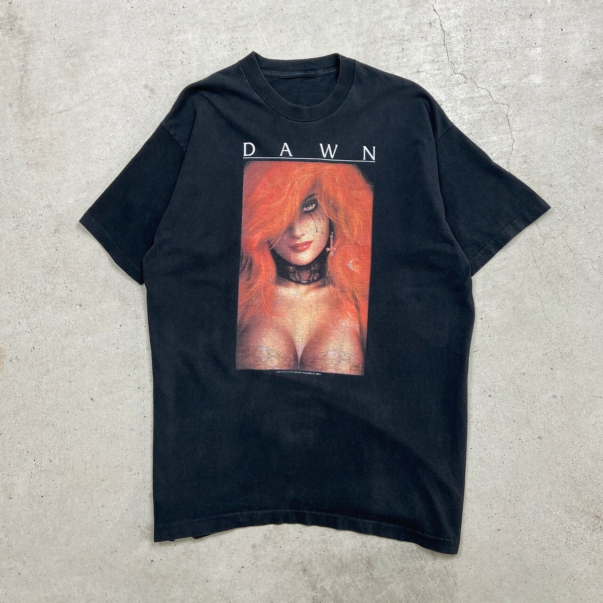 90年代 DAWN コミック キャラクタープリントTシャツ メンズXL相当 古着 