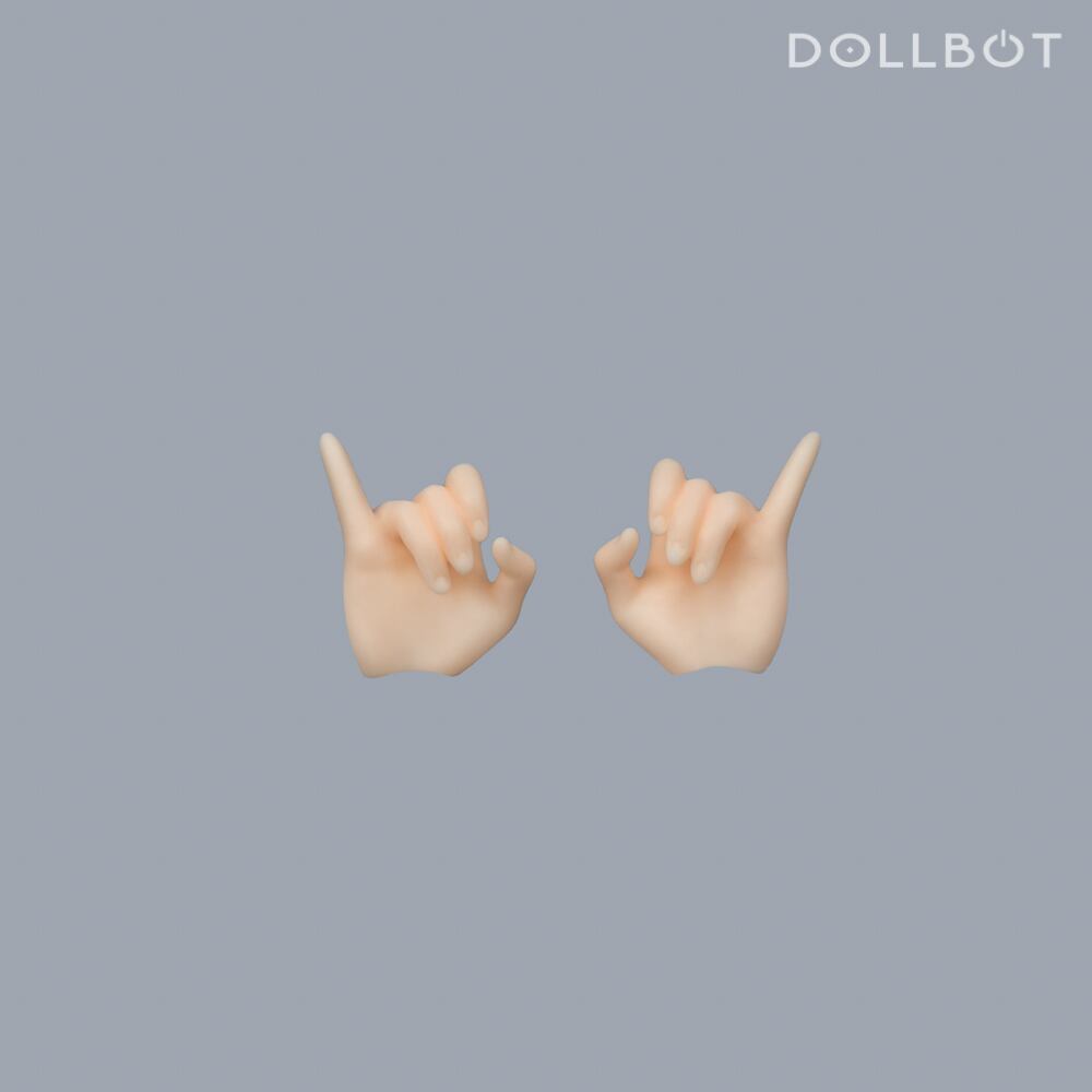 DBCボディ用 丸ハンド（プラチナ肌） | DOLLBOT