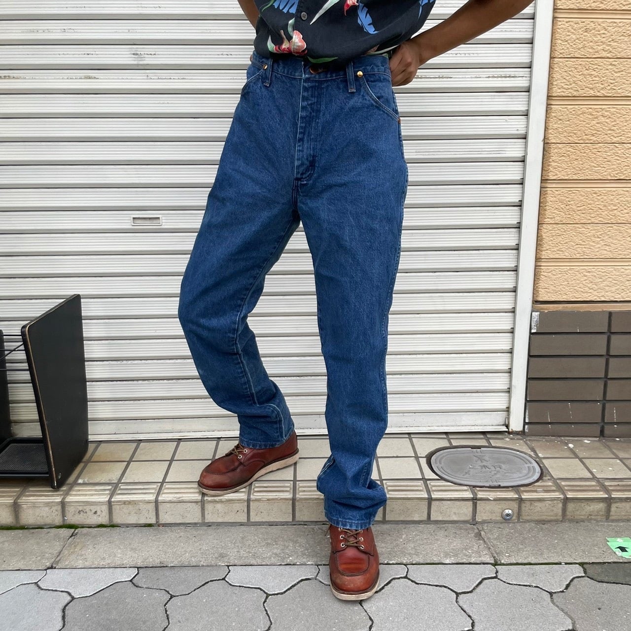 濃紺 90s Wrangler 936PWD INDIGO DENIM PANT - デニム/ジーンズ