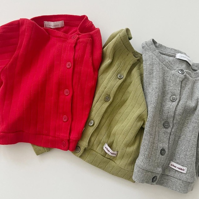 【2点送料無料】«予約»«ジュニアサイズあり»«Urban rabbit» メルビルカーディガン 3colors
