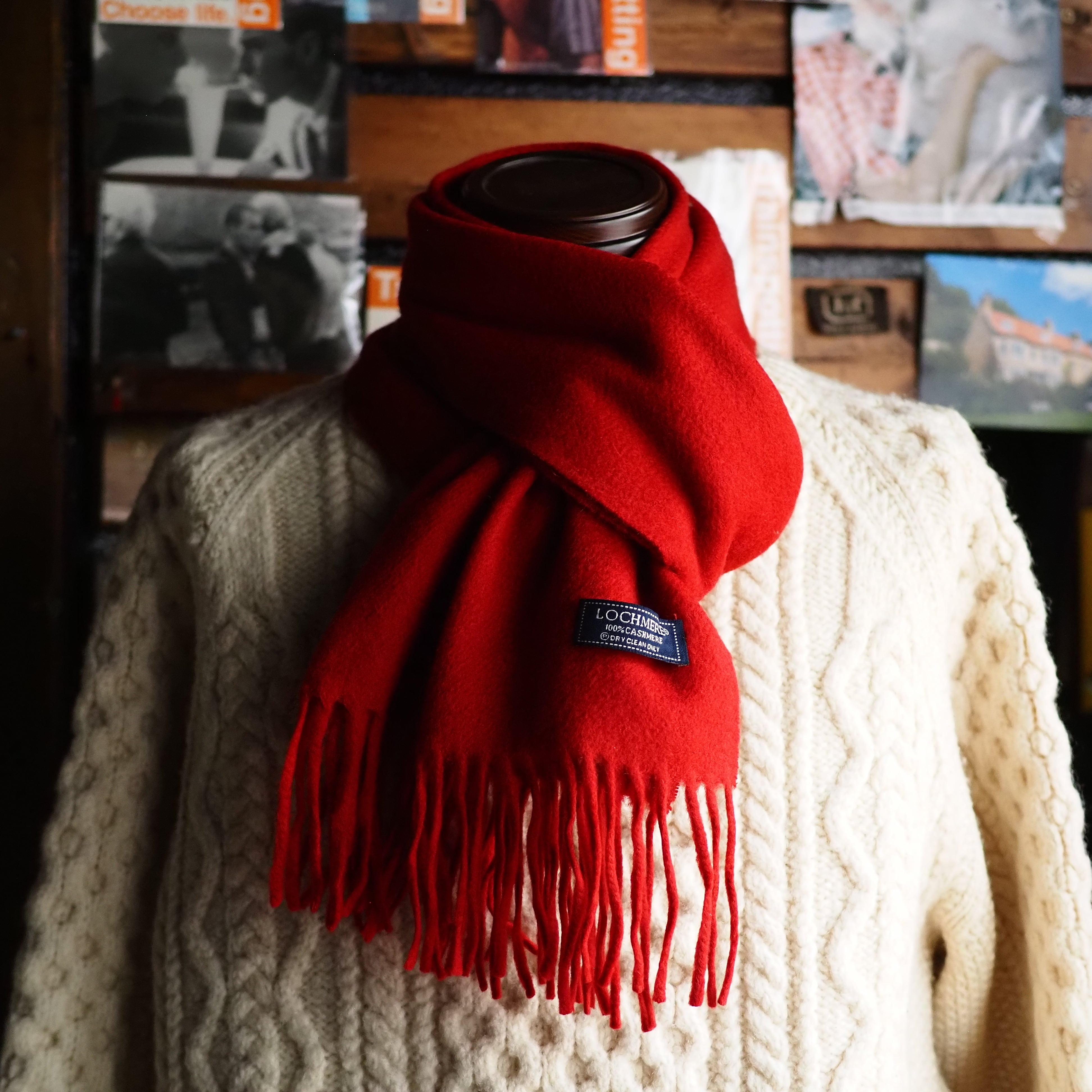 スコットランド製 Euro Old Cashmere Scarf ヨーロッパ カシミヤ スコットランド製 Euro Old Cashmere Scarf ヨーロッパ カシミヤ