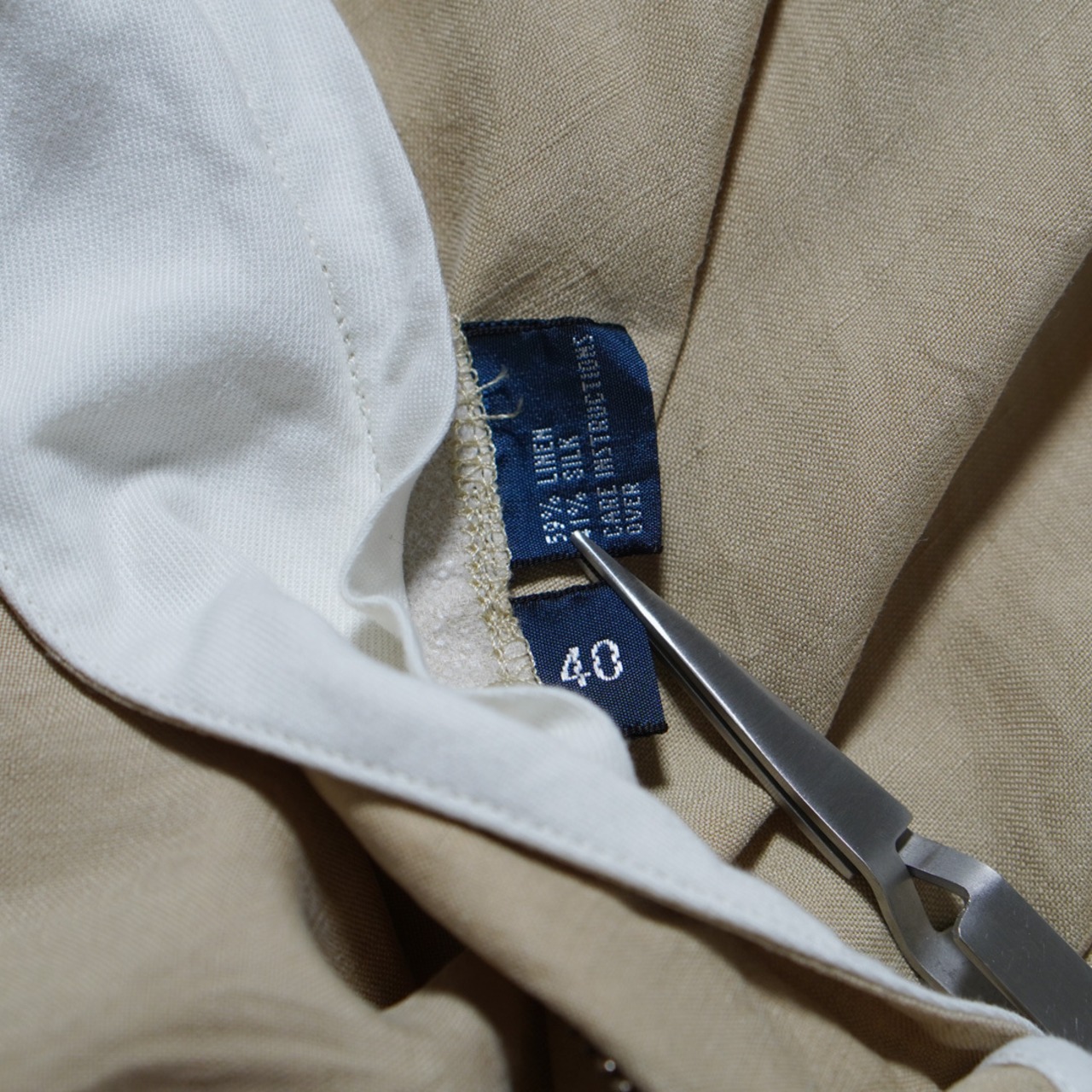 Polo by Ralph Lauren Double-pleated linen silk shorts [W40] 古着 - 11