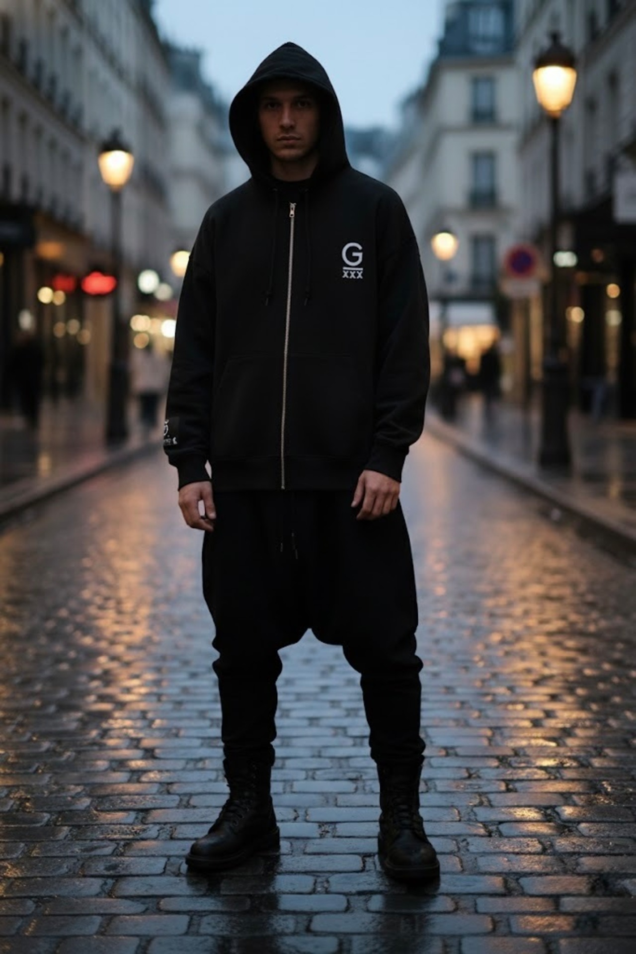 GODSIZE 2025 CLOCK RELAXED FIT ZIP HOODIE