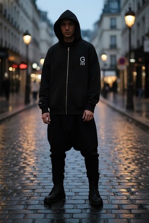 GODSIZE 2025 CLOCK RELAXED FIT ZIP HOODIE