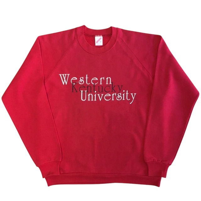 Walt Disney World / Mickey Mouse Flocky Print Sweatshirt / L / Made in USA