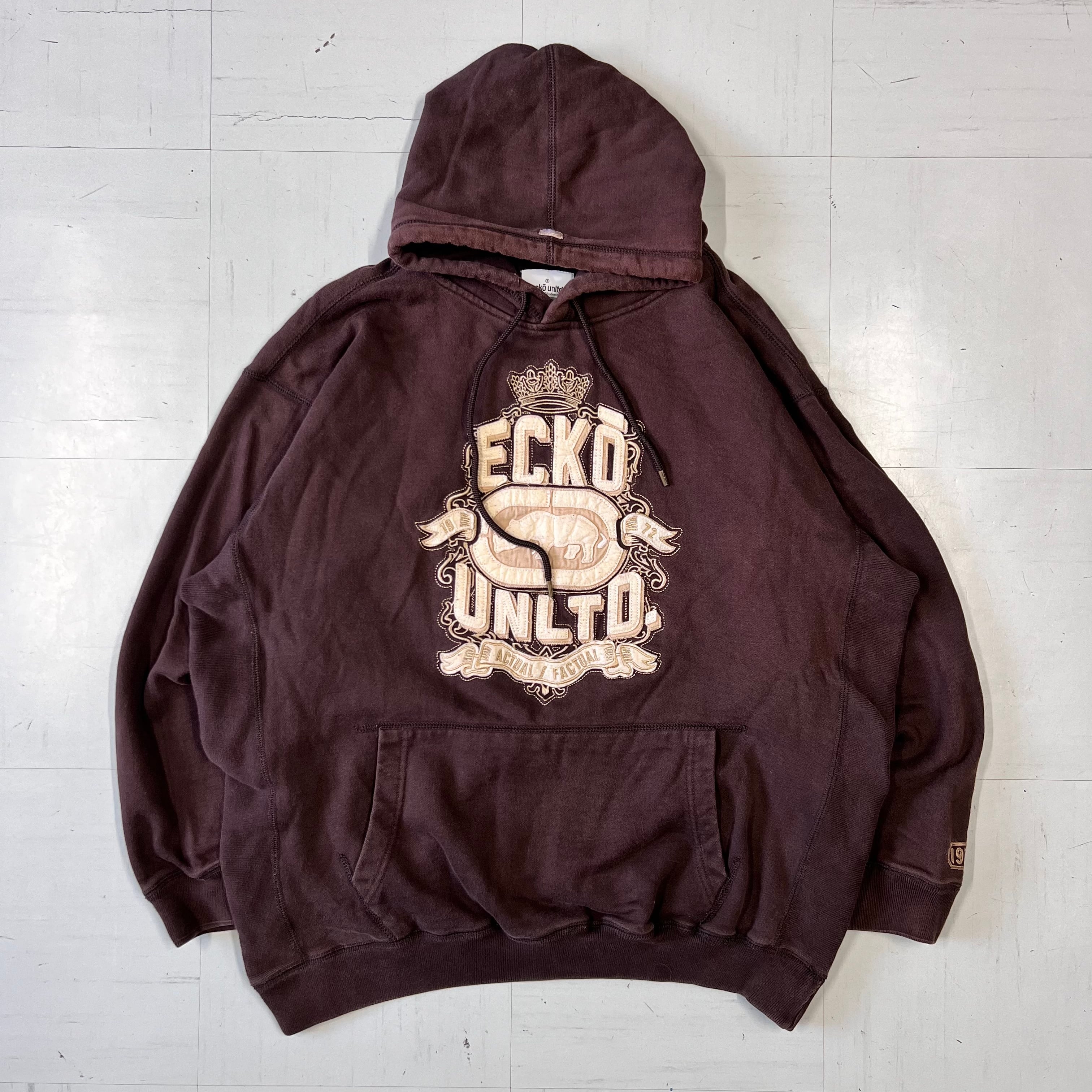 ecko unltd. フードパーカー　B系 hiphop 刺繍