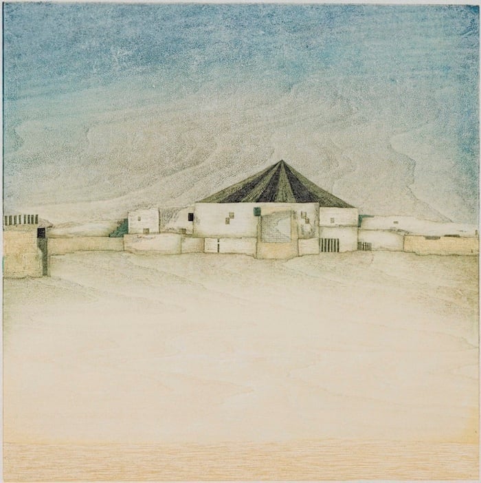 山中現「星の輝く頃」Yamanaka Gen/woodblock print/sheet | WATERMARK
