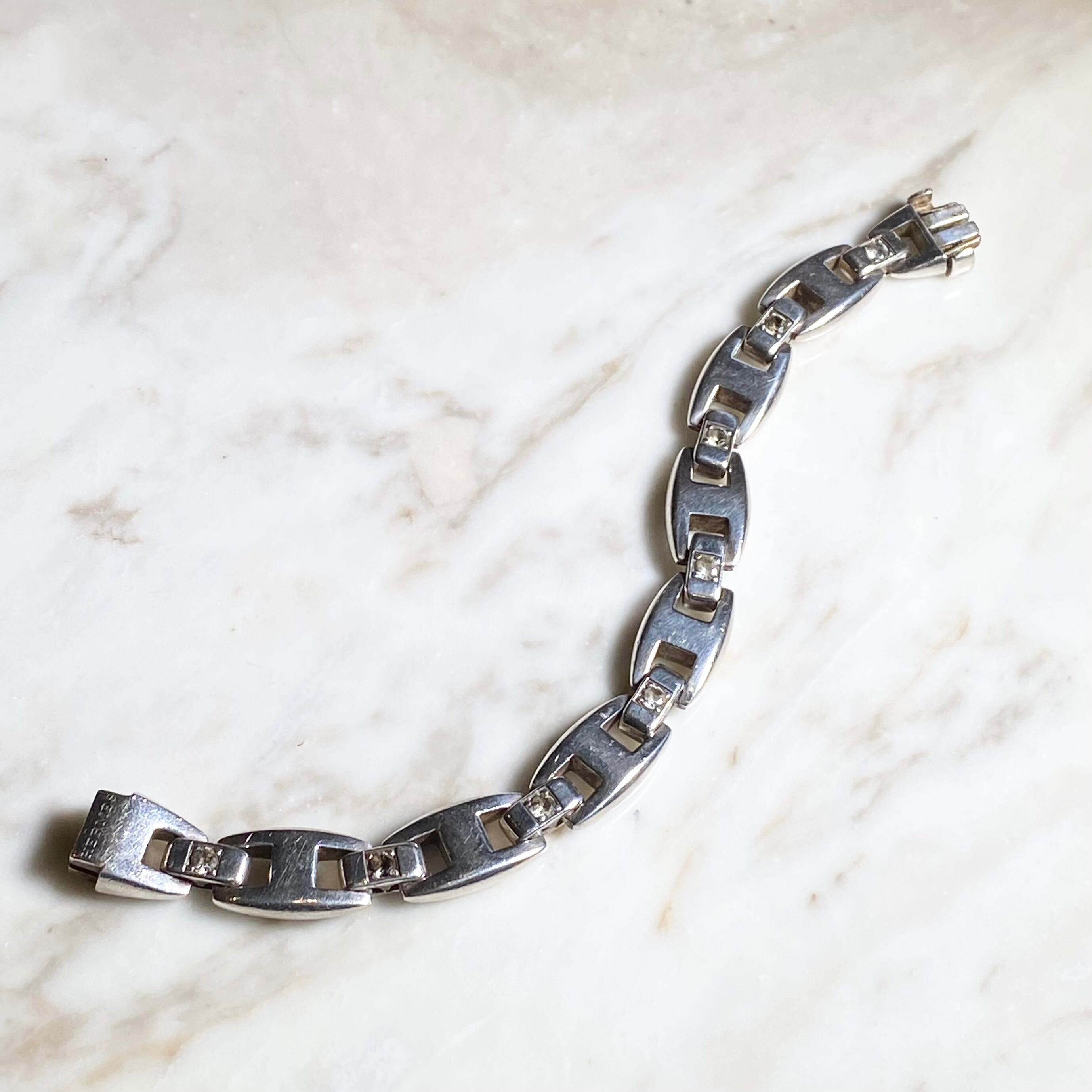 vintage HERMES silver bracelet “cassiopeia” | NOIR ONLINE