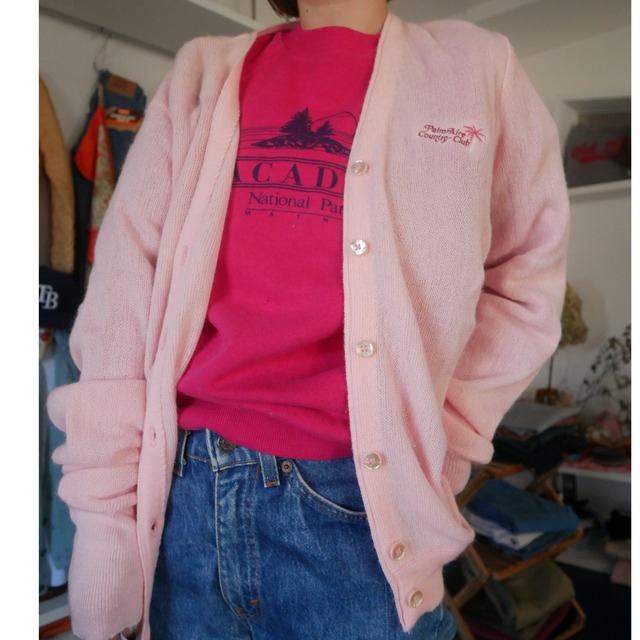 80s～US country club cardigan