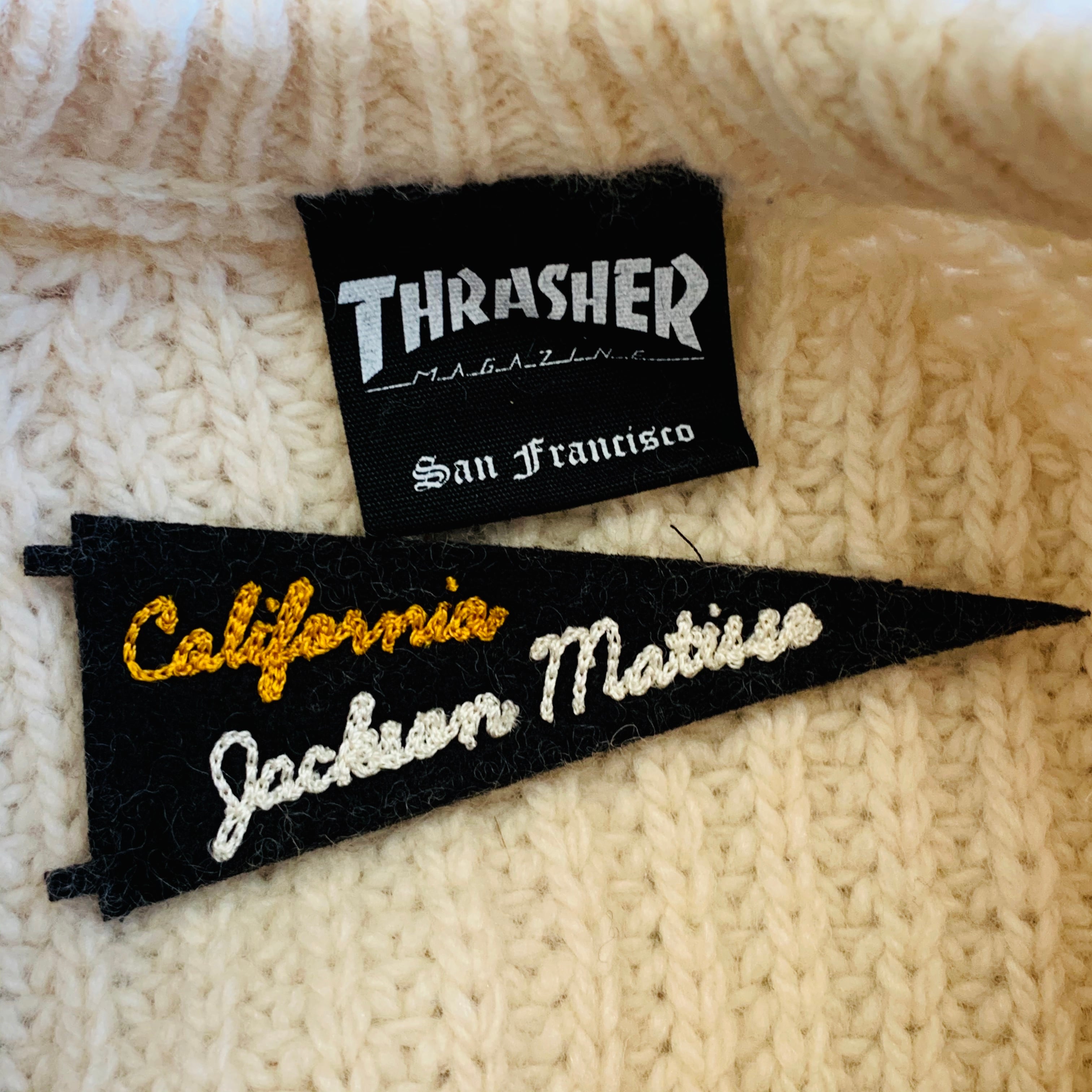 JACKSON MATISSE × THRASHER × Mark Gonzales ニット size XS JACKSON MATISSE × THRASHER × Mark Gonzales ニット size XS