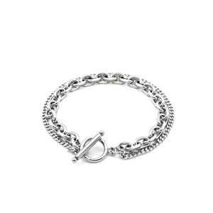 Double strand link chain bracelet（cbr0007s）