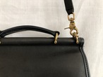 AMERICA 1990’s OLD COACH “Dark Navy Leather” 2WAY bag