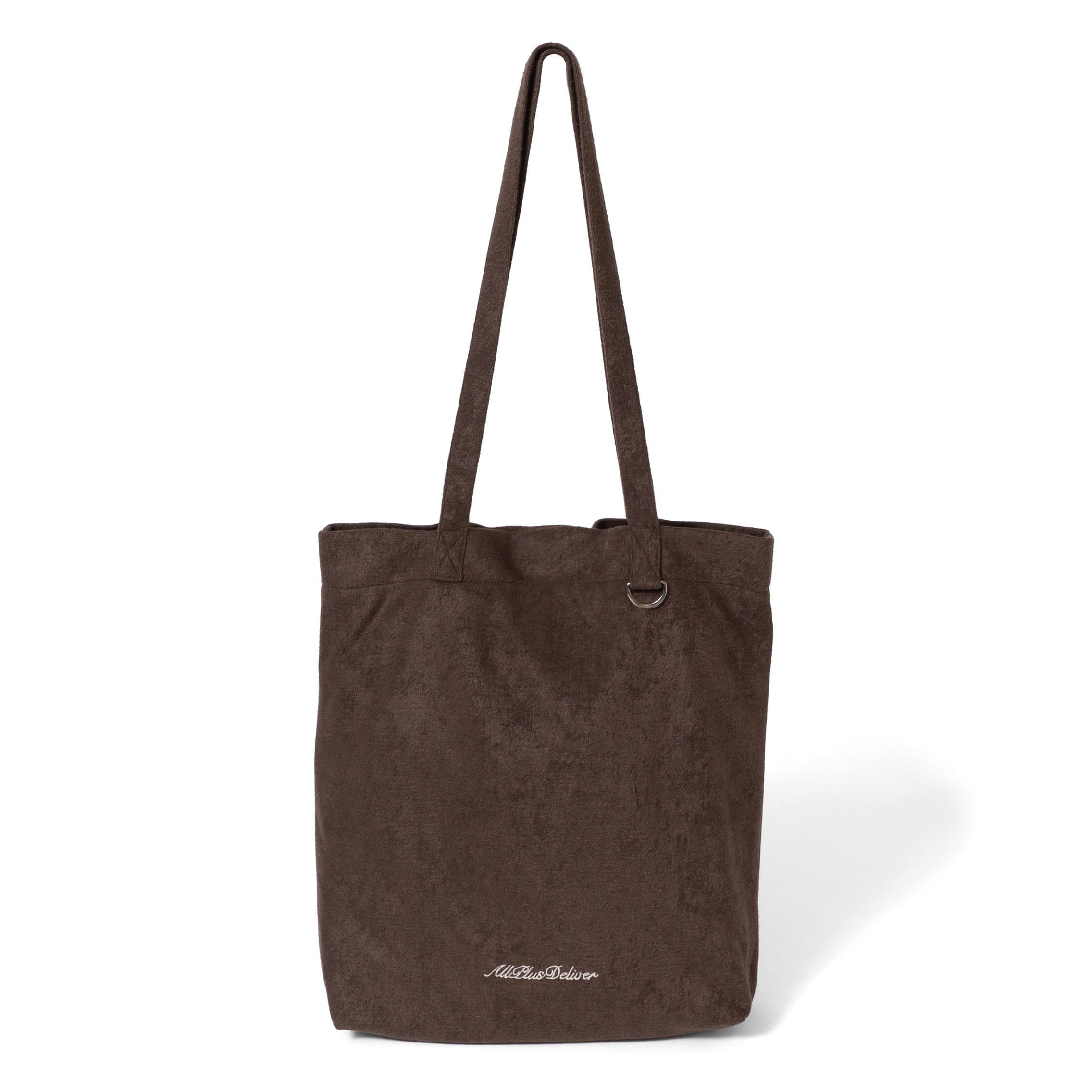 APD LOGO PILE TOTO BAG / BROWN