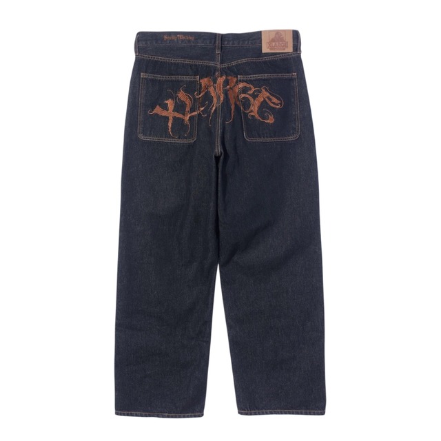 【XLARGE】RAGE LOGO DENIM PANTS / BLACK【エクストララージ】