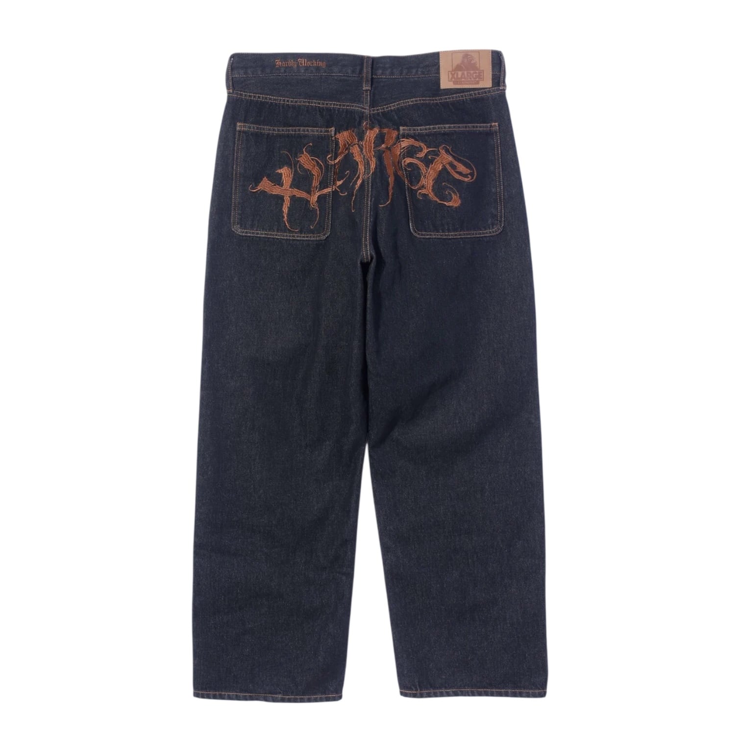 【XLARGE】RAGE LOGO DENIM PANTS / BLACK【エクストララージ】