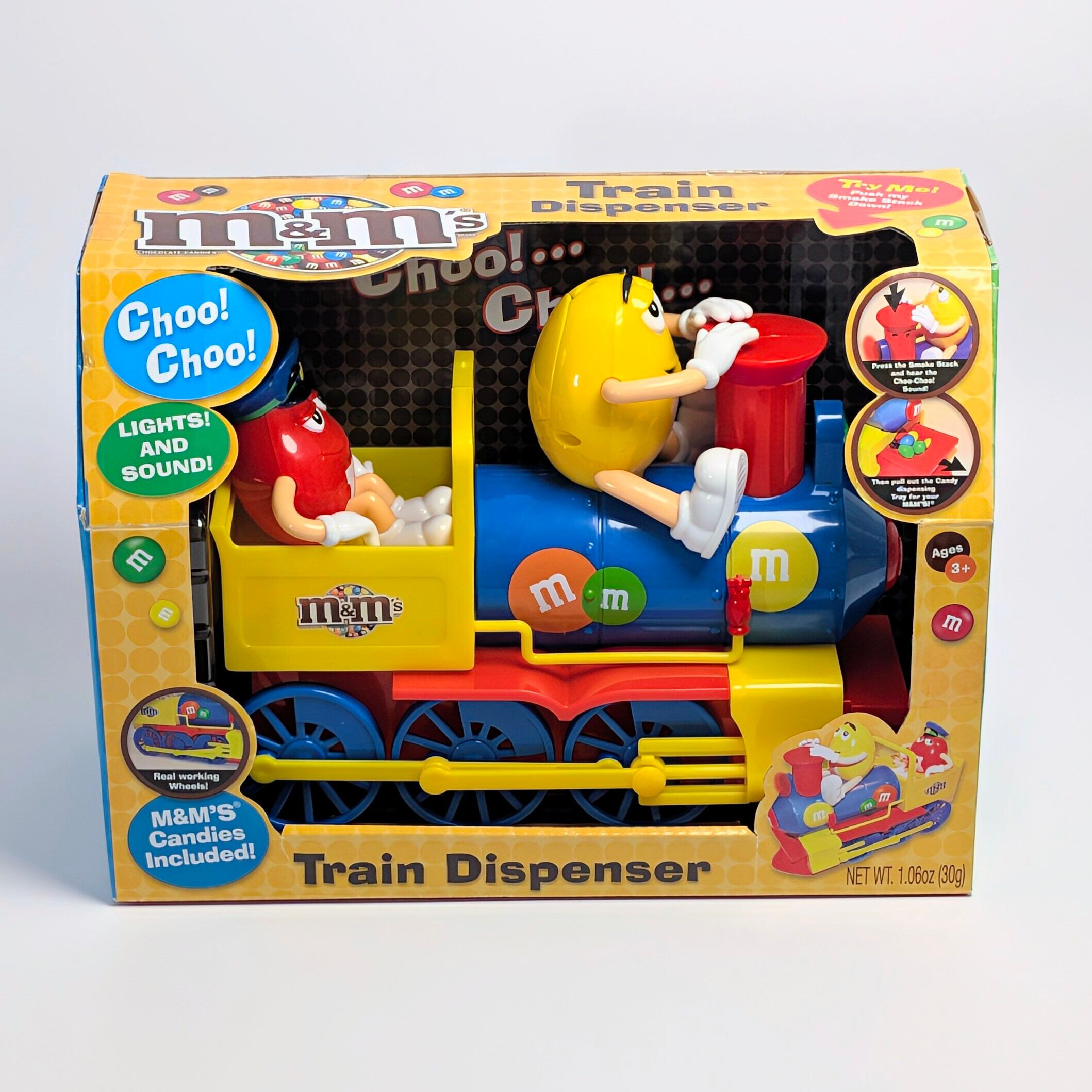 ⚡️SPECIAL LIMITED⚡️☆ DEADSTOCK / VINTAGE 2001〜☆【 m&m's  ( エムアンドエムズ ) 】LIGHTS! AND SOUND! Choo! Choo! Train Dispenser トレインディスペンサー / チョコディスペンサー / キャンディディスペンサー 〚アメリカン雑貨 アメトイ〛