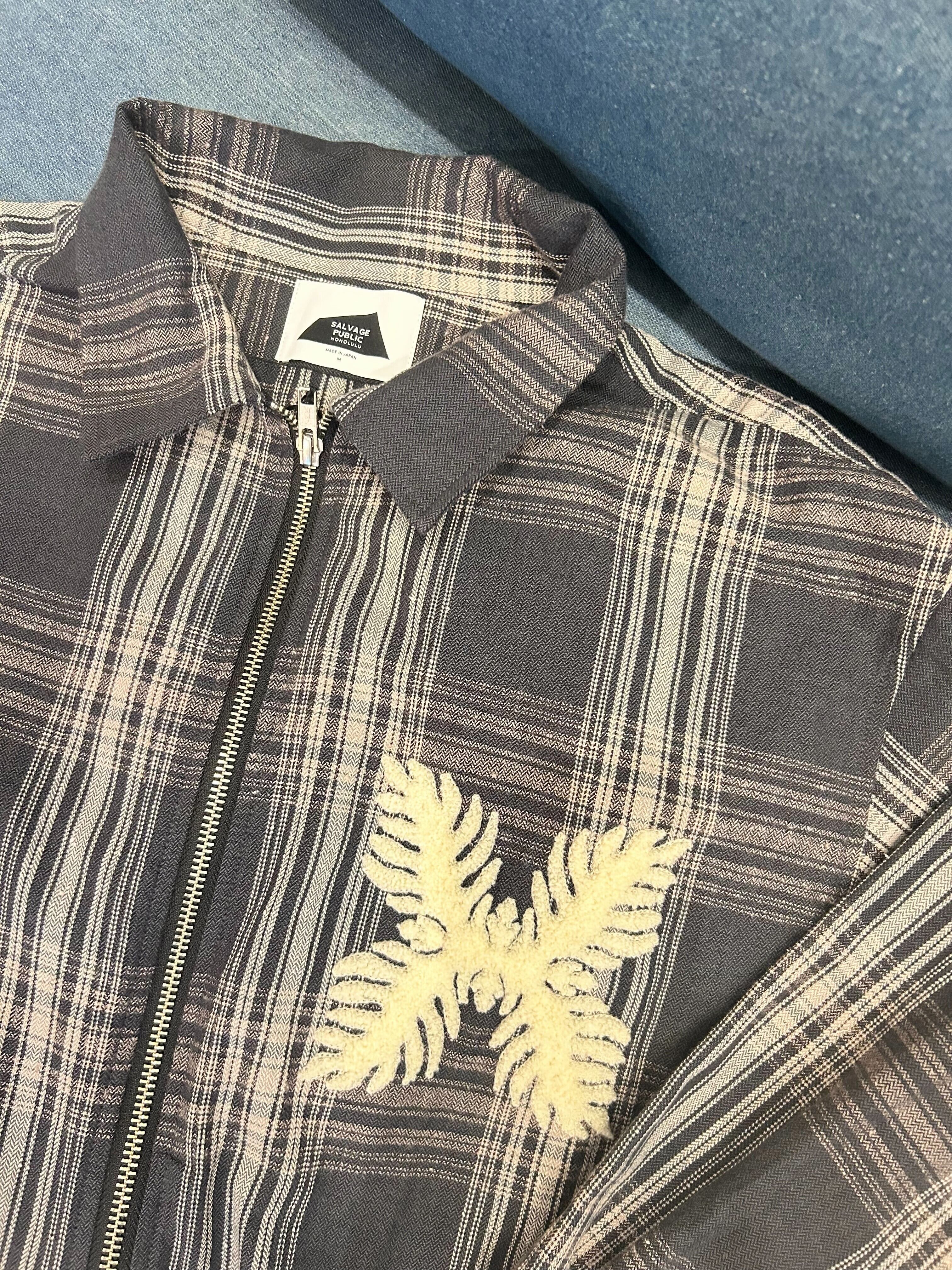 salvagepublic/チェックジップジャケット￥26,000(28,600)